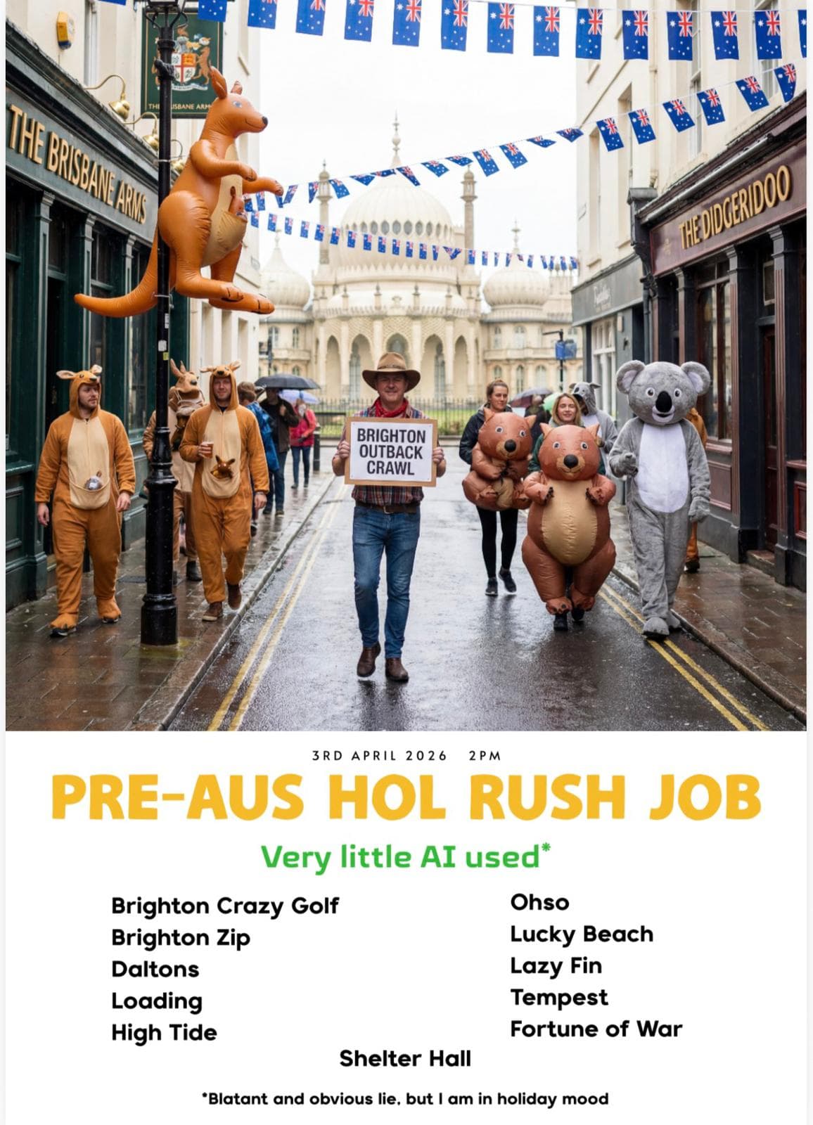 Brighton Outback Crawl
