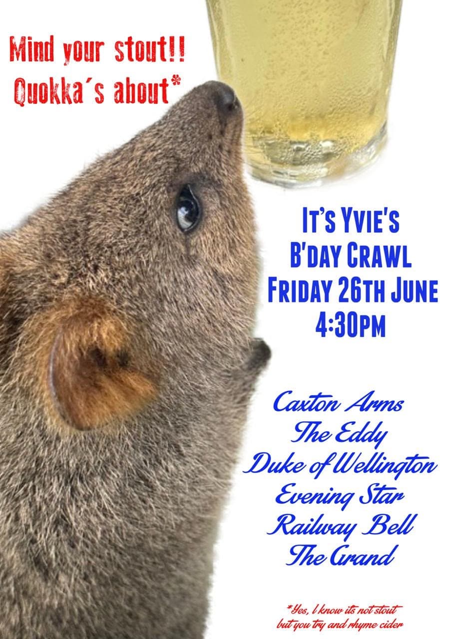 Yvie's B'day Crawl
