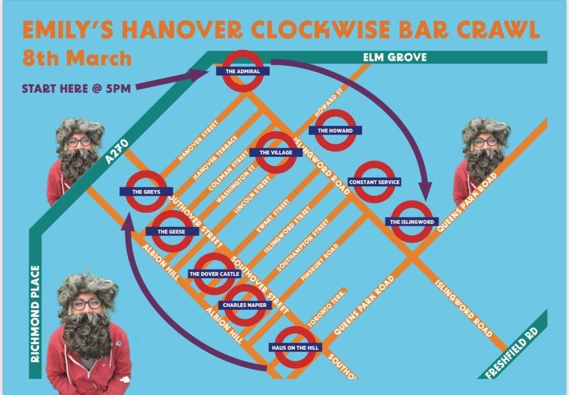 Emily's Hanover Clockwise Bar Crawl